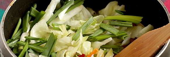 китайская лапша с курицей