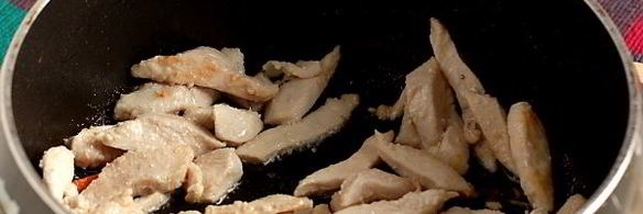 китайская лапша с курицей