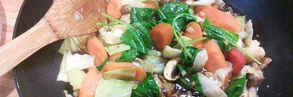 китайская лапша с овощами