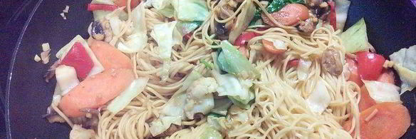 китайская лапша с овощами