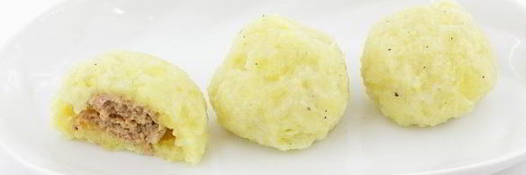 клецки картофельные с мясом