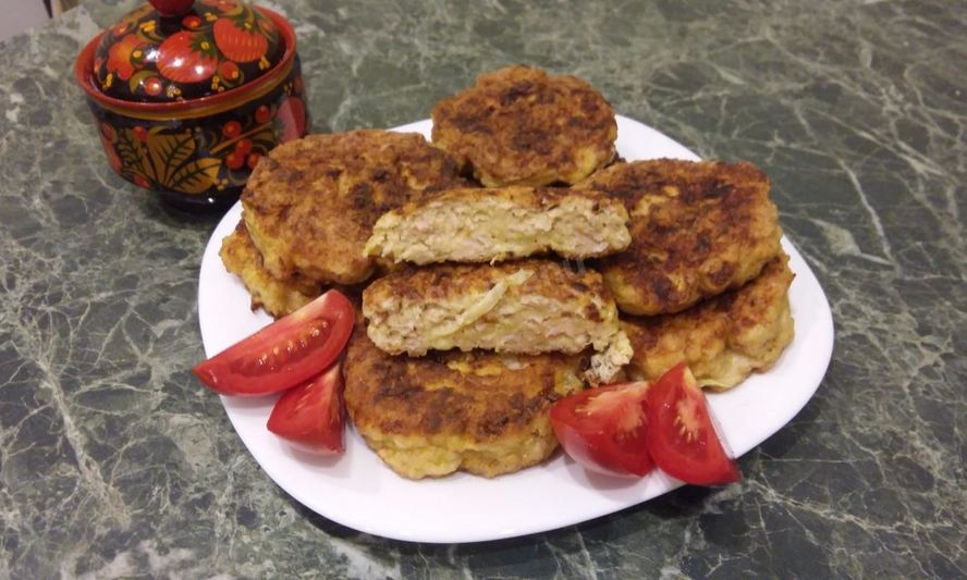Рецепт кабачковых котлет с мясным фаршем