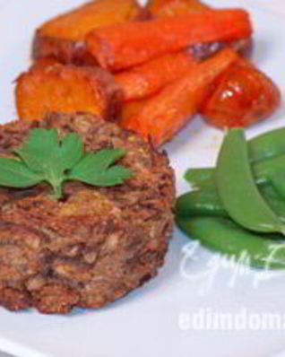 Котлетки из чечевицы с грибами