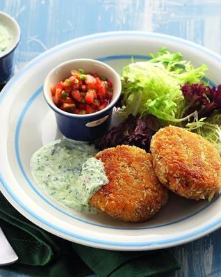 Котлетки из нута с тыквой и двумя соусами