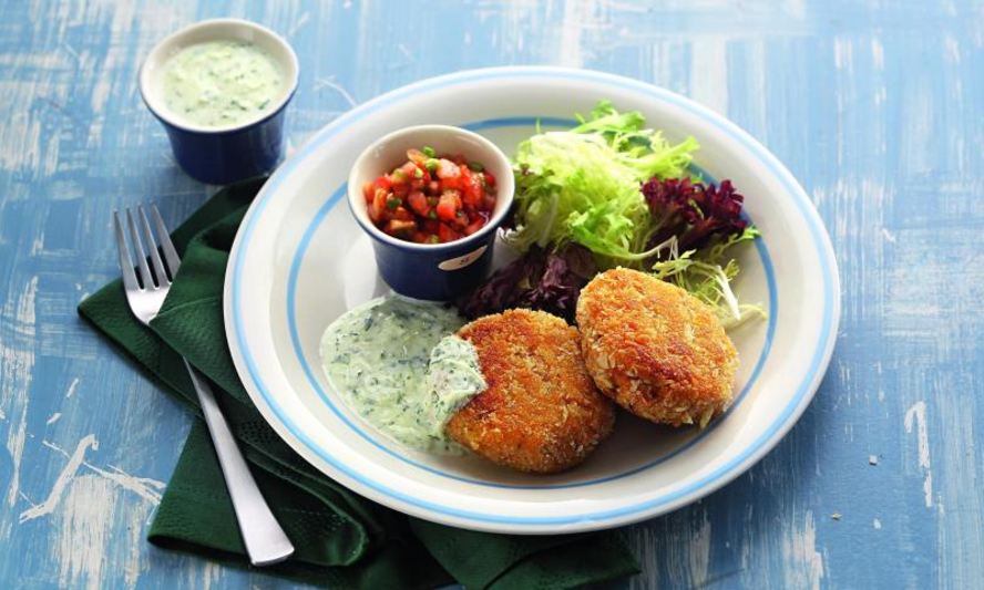 Рецепт котлеток из нута с тыквой и двумя соусами