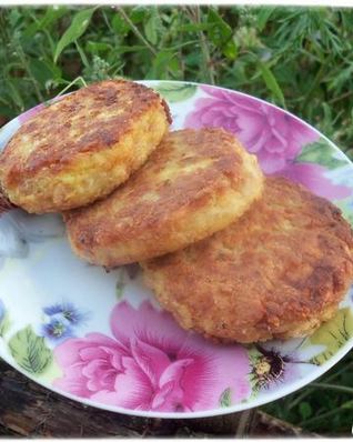 Котлетки из овсянки с кабачком