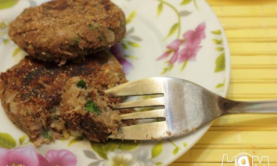 Рецепт котлет из печеного баклажана