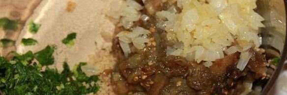 котлеты из печеного баклажана