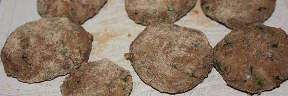 котлеты из печеного баклажана