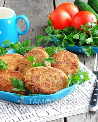 Котлеты из свежемороженой скумбрии