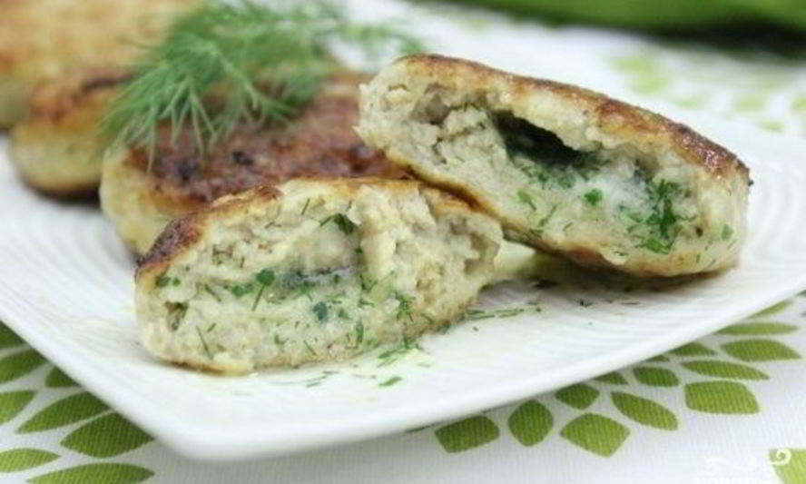 Рецепт котлет куриных с начинкой