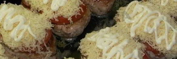 котлеты под шубой запеченные помидоры с фаршем в духовке