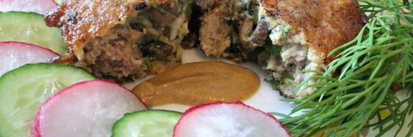 Котлеты с грибной начинкой