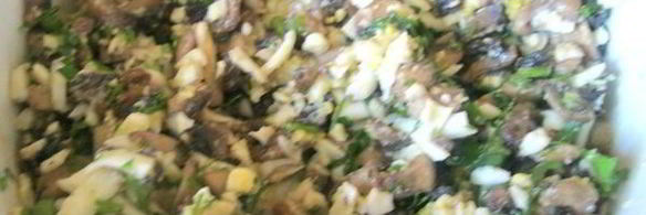 котлеты с грибной начинкой