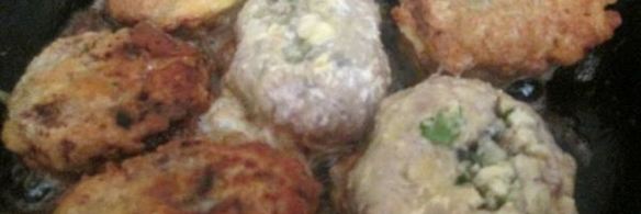 котлеты с грибной начинкой