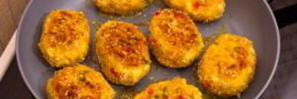 котлеты с куриным филе, сыром и болгарским перцем