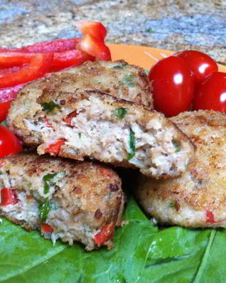 Котлеты с сыром и болгарским перцем