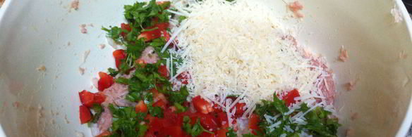 котлеты с сыром и болгарским перцем