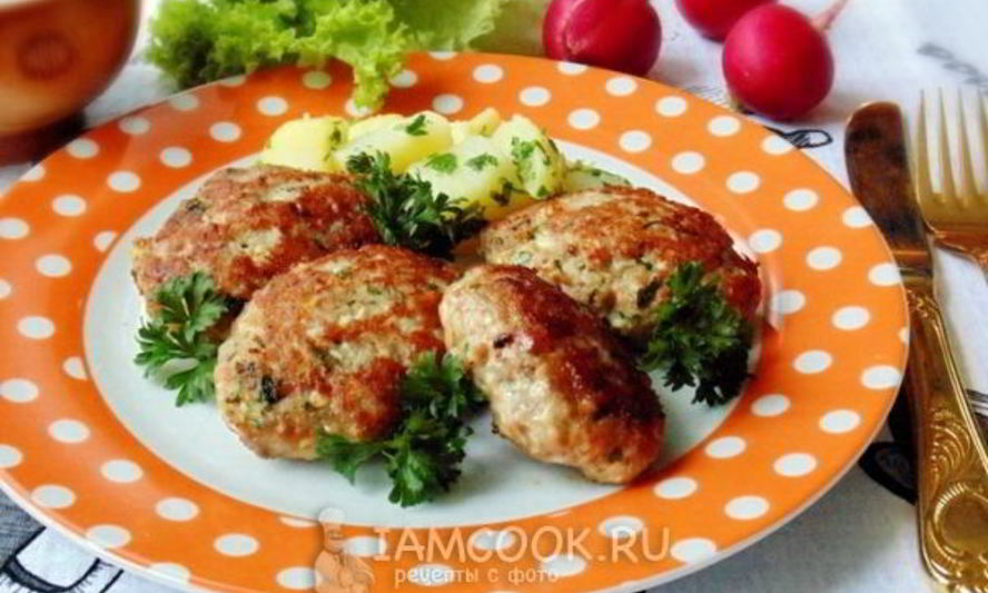 Рецепт котлет с сыром и отварным яйцом