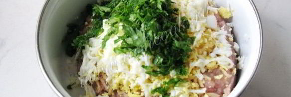 котлеты с сыром и отварным яйцом