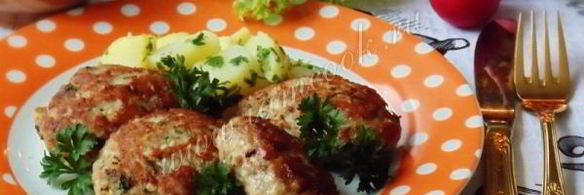 котлеты с сыром и отварным яйцом