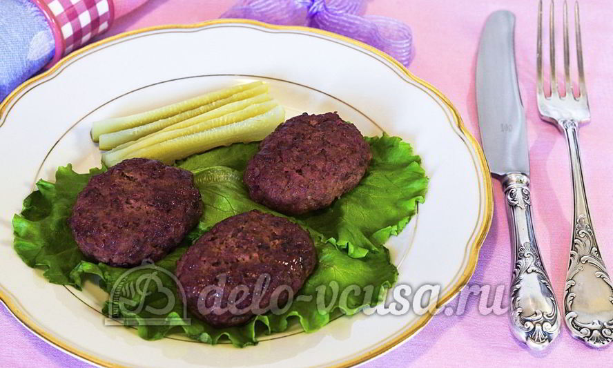 Рецепт котлет со свеклой