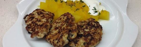 курино-тыквенные котлеты с базиликом