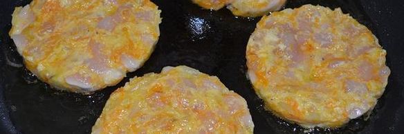 куриные котлеты с овощами