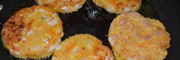 куриные котлеты с овощами