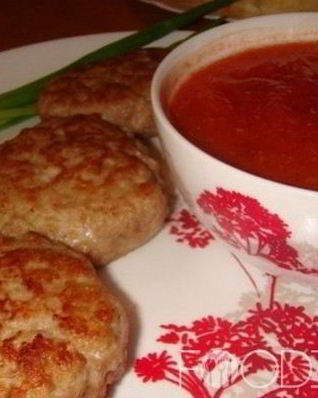 Куриные котлеты с овсяными хлопьями