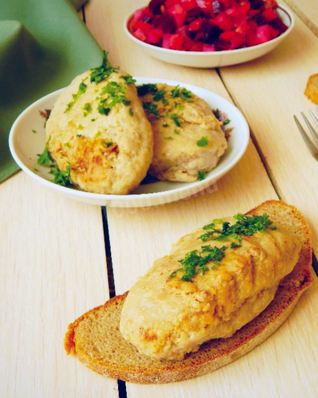 Куриные котлеты с рисом