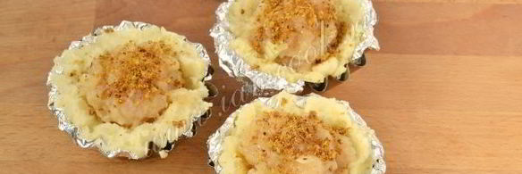 куриные котлеты в картофельных корзиночках