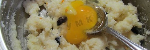 манные котлеты на молоке с изюмом