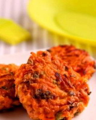 Морковные котлеты без манки