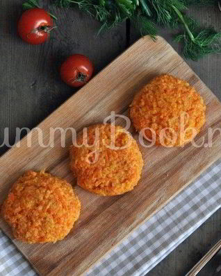 Морковные паровые котлеты в мультиварке