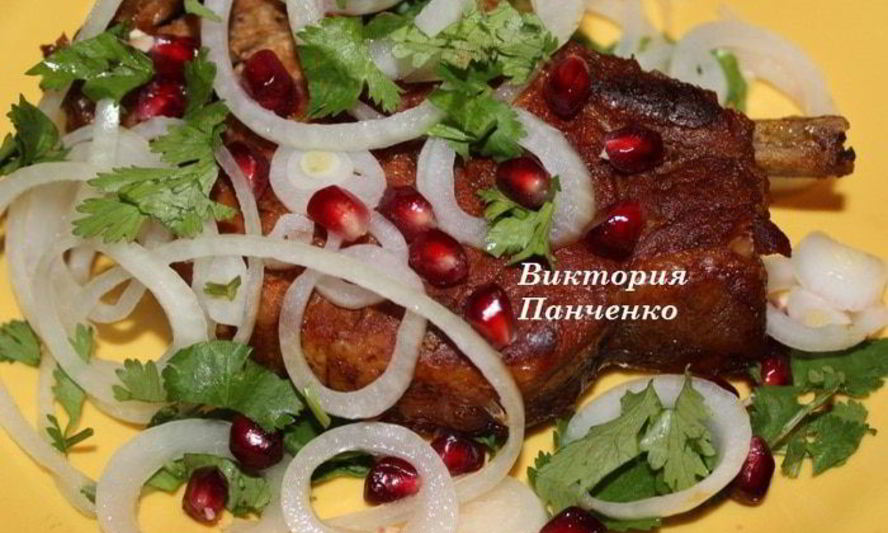 Рецепт натуральной свиной котлеты в гранатовом маринаде в мультиварке