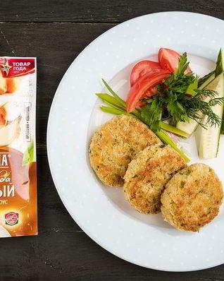 Нутовые котлеты Новогодние игрушки