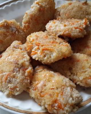 Постные котлеты из риса с грибами