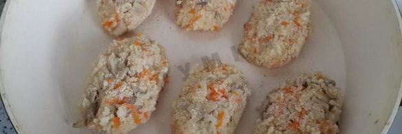 постные котлеты из риса с грибами