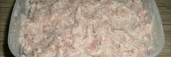 рыбные котлеты из щуки с салом