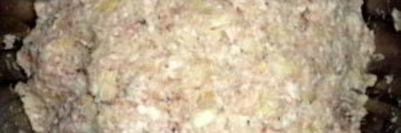 рыбные котлеты из щуки с салом