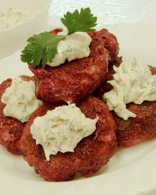 Свекольные котлеты без яиц