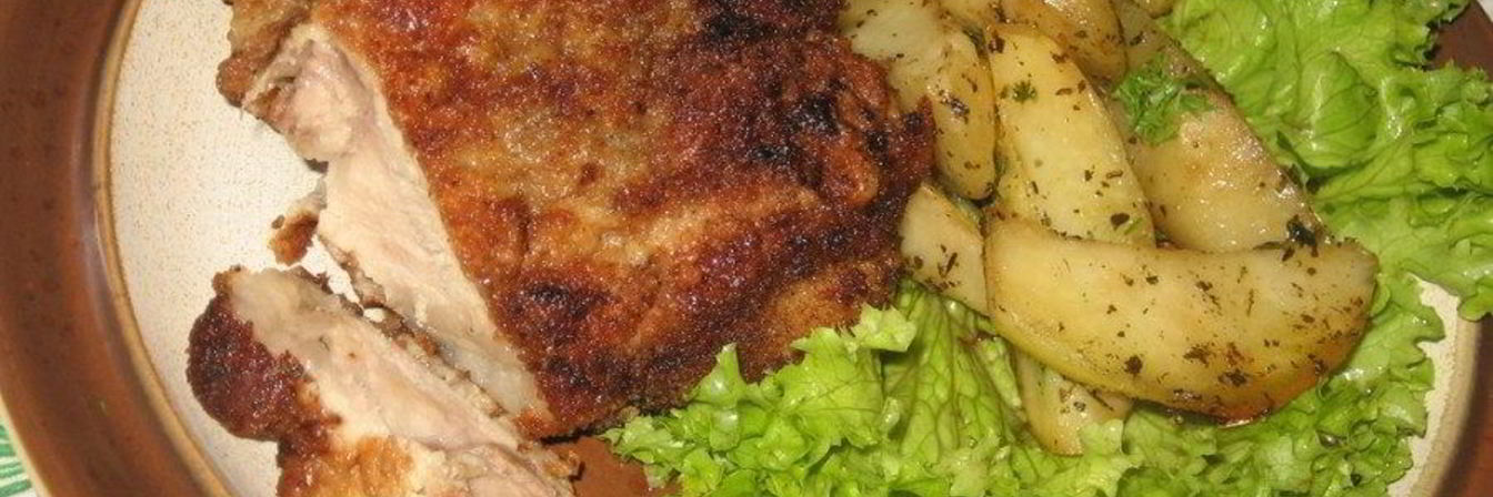 Свиная котлета на косточке