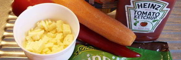 запеченная котлета с гарниром