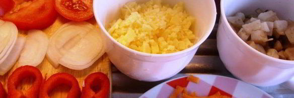 запеченная котлета с гарниром