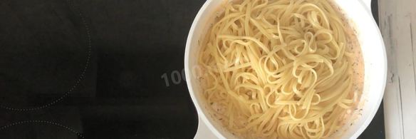 лапша с креветками