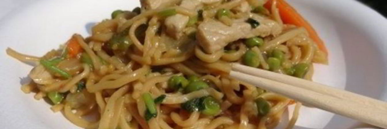 Лапша с подливой