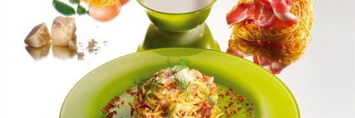 Лапша с соусом Карбонара