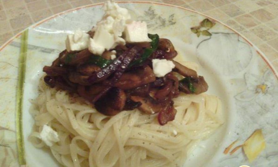 Рецепт лапши удон с грибами шиитаке