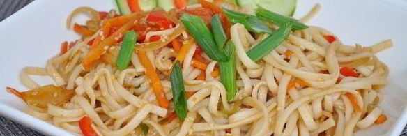 лапша удон с овощами
